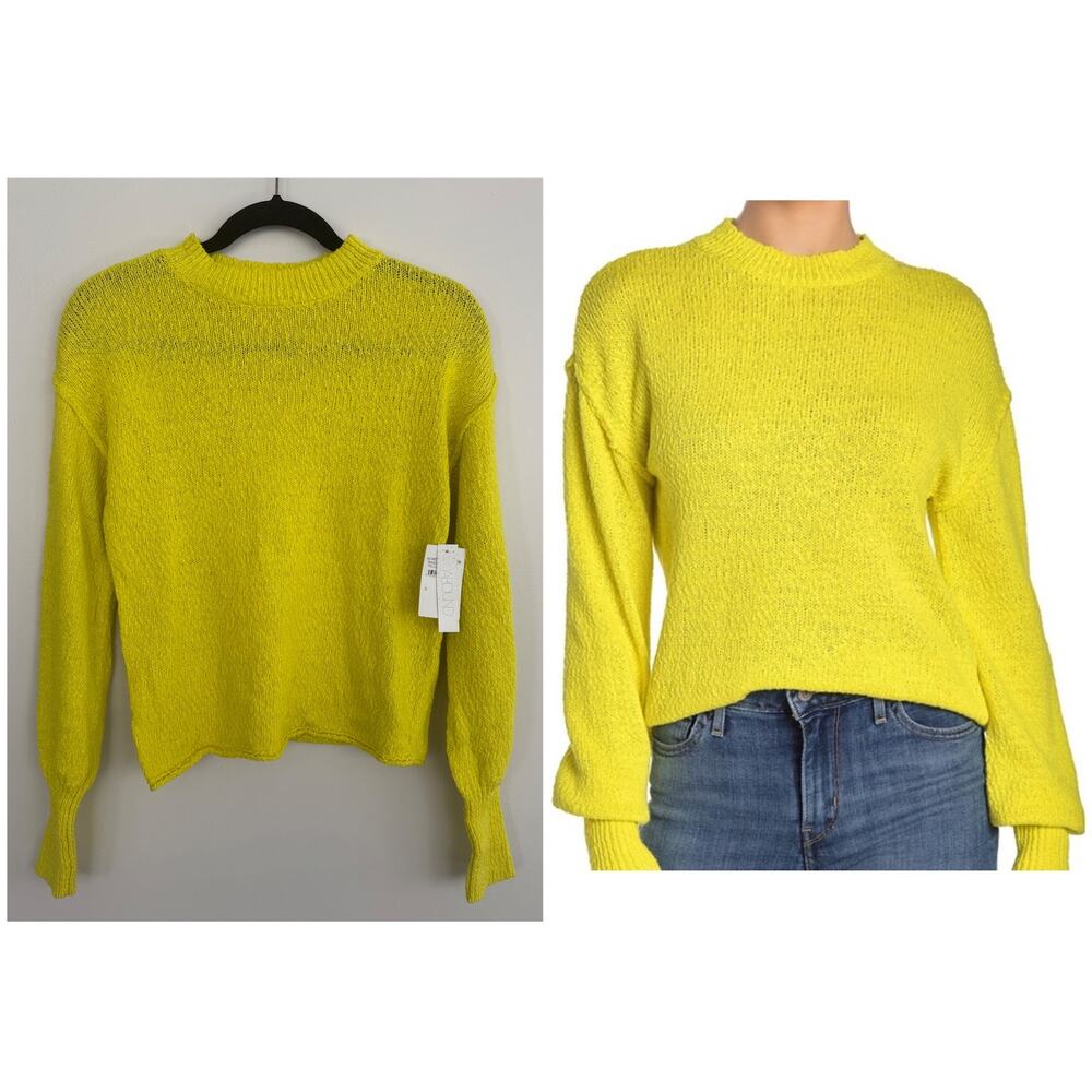 Abound Crewneck Drop Sleeve Sweater in Yellow Meadow
